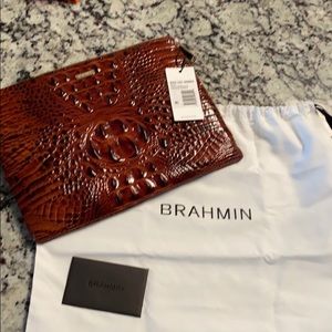 Brahmin Pecan tablet case and wallet NWT